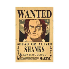 Unique Bounty Wanted Posters – Law & Kid Figures Wall Decoration