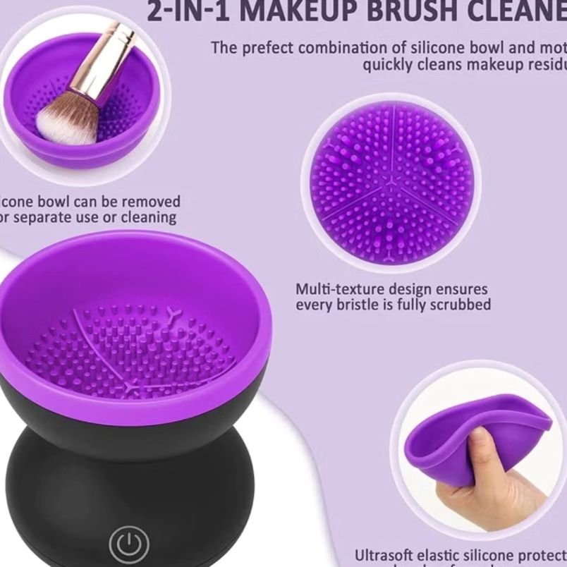 Ultimate Makeup Brush Cleaner – Quick & Easy Hygiene Solution (Purple