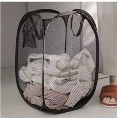 Mesh Pop-up Laundry Basket – Foldable & Large Capacity Storage for Dirty Clothes