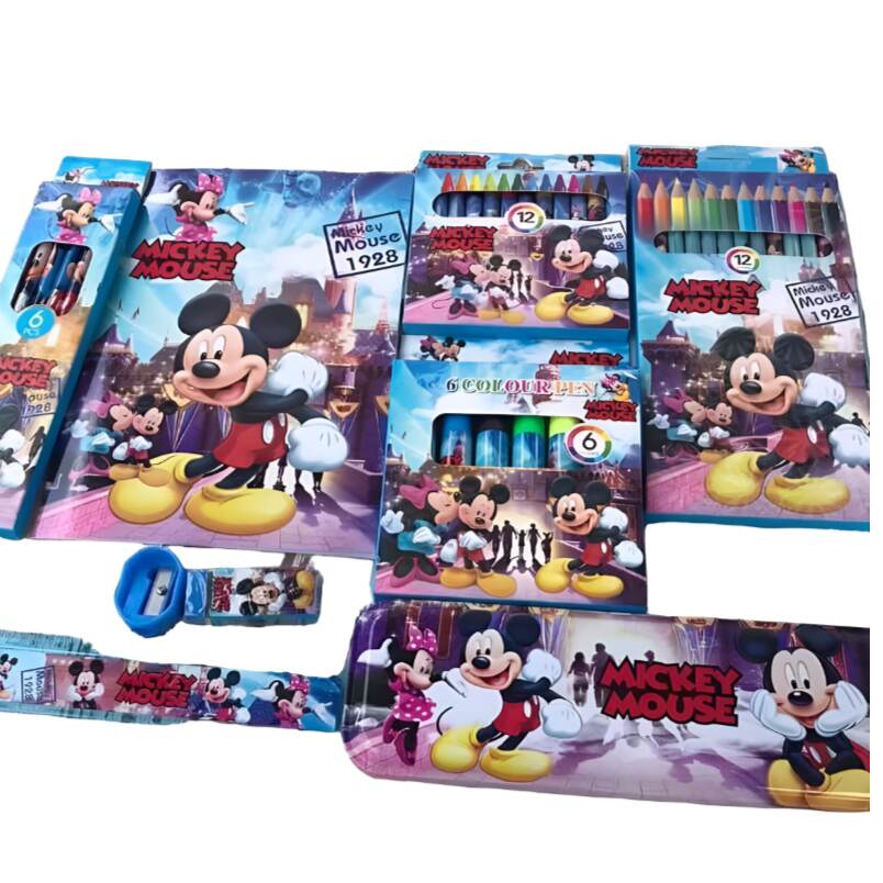 Mickey Stationery Set for Kids – Fun Writing, Drawing & Coloring with Space Designs