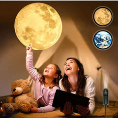 USB Ceiling Moon & Earth Projection Light – Dreamy Atmosphere Lamp