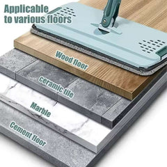 Scratch-Free Flat Mop – Easy Hand Wash Mop for Wooden Floors