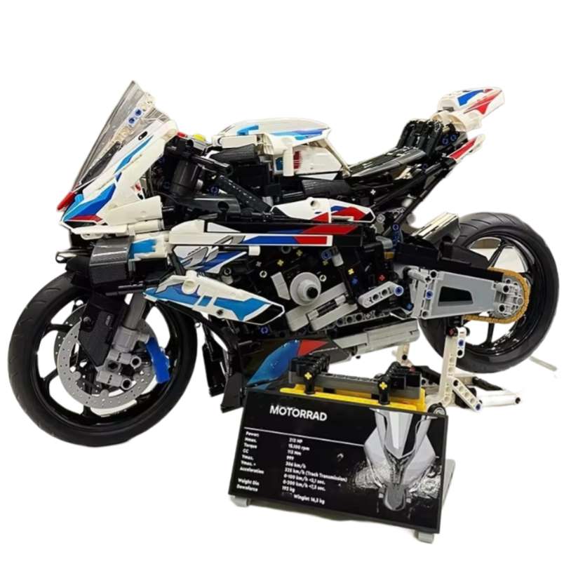 Motorcycle Building Blocks – Creative Assembly Toy for Boys