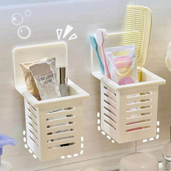 Wall Mounted Toothbrush & Kitchen Utensil Holder – Space-Saving Storage