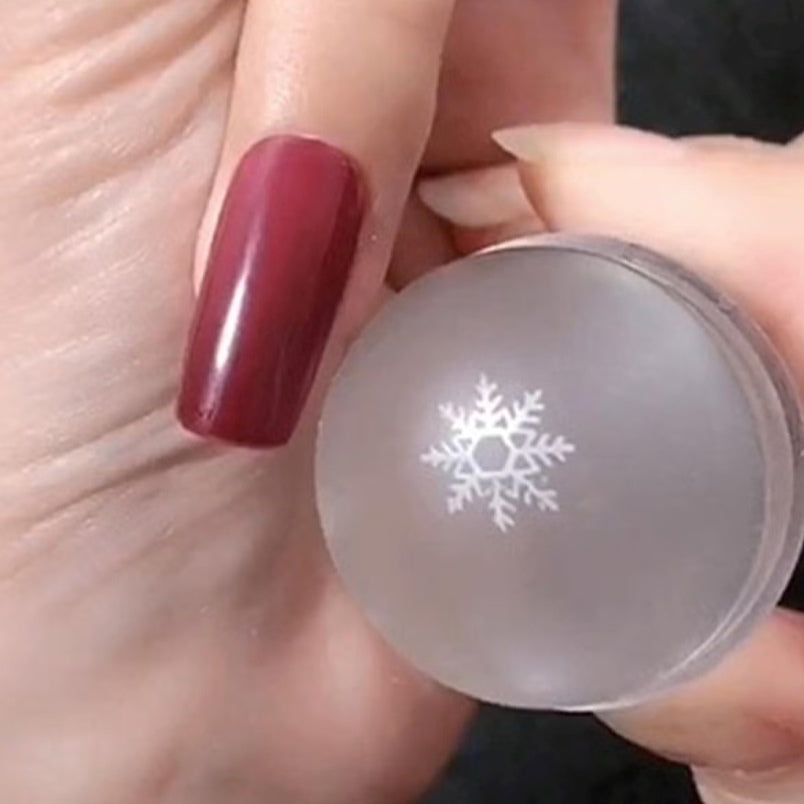 Crystal Clear Silicone Nail Art Stamper