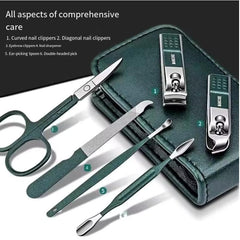 6-Piece Nail Scissors Set – Portable Manicure Beauty Tools for Men & Women