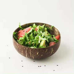 Natural Coconut Bowls – Wooden Serving Bowls for Salads & Snacks