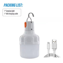 Outdoor USB Rechargeable LED Lamp – Bright Emergency Light for Camping & Fishing