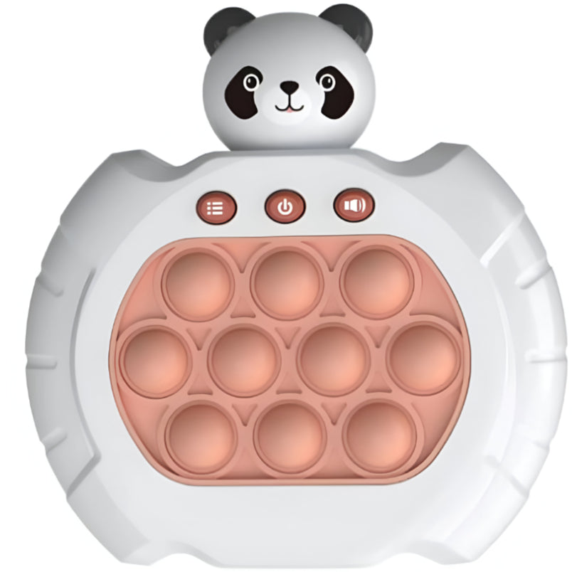 Panda Pop Sensory Fidget Toy A Stress Reliever for Kids and Adults BrownWhite