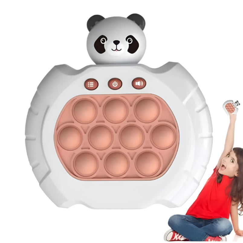 Panda Pop Sensory Fidget Toy A Stress Reliever for Kids and Adults BrownWhite
