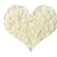 Petal Harmony 144 Pieces Artificial Silk Rose Petals White
