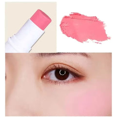 Petal Soft Glow Baby Pink Cream Blush Stick with Built-In Brush – Summer Breeze