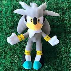 Plush Toy with Gray Spiky Hair and Turquoise Shoes – Silver Hedgehog Buddy for Kids