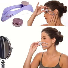 Portable Purple Facial Hair Remover – Gentle Threading for Smooth Skin