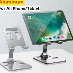 Universal Aluminum Tablet & Phone Stand – Adjustable & Foldable