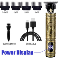 Professional T9 Hair Clipper for Men – Rechargeable Electric Trimmer for Precise Haircuts