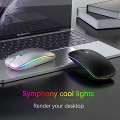 RGB Wireless Gaming Mouse – Rechargeable Bluetooth LED Mouse for PC & Laptop