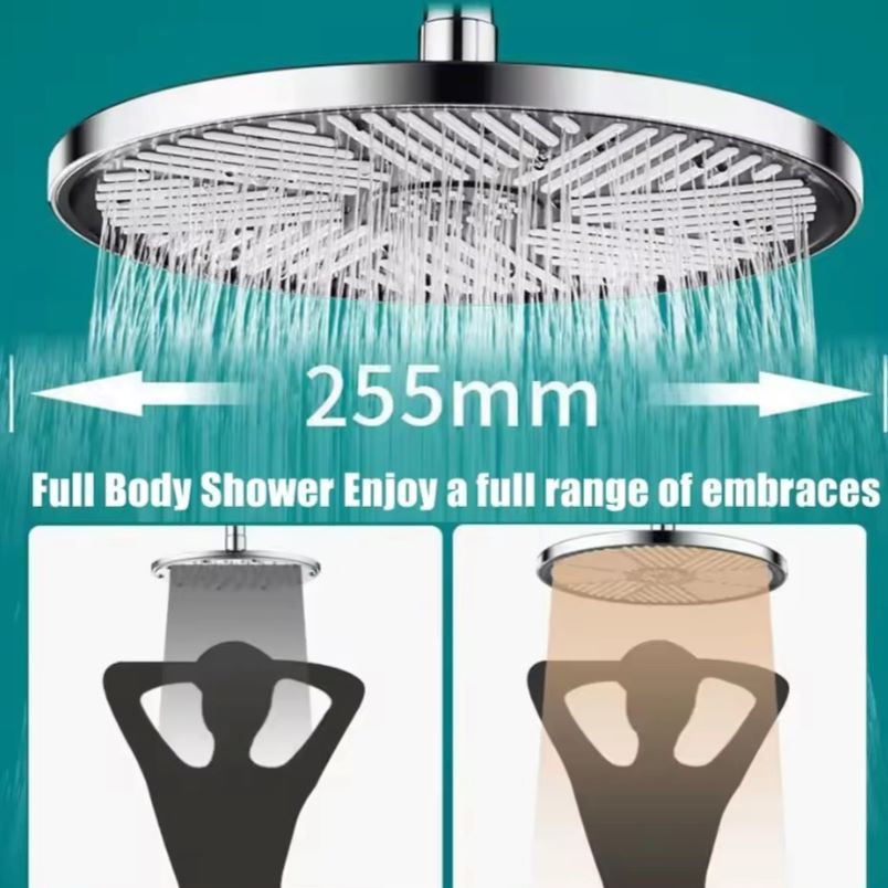 10-Inch High-Pressure Rainfall Shower Head – Water-Saving Top Rain Shower