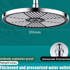 10-Inch High-Pressure Rainfall Shower Head – Water-Saving Top Rain Shower