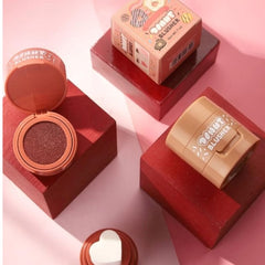 Rosy Cheeks Heart-Shaped Cushion Blusher – Flawless Glow in Almond Peach