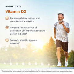 Vitamin D3 10,000IU (250MCG) - Bone, Muscle & Colon Health, Non-GMO, Gluten-Free