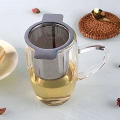 Stainless Steel Tea Infuser with Leak Proof Lid - Fine Mesh Filter for Loose Tea, Coffee & Herbs Safe for Home