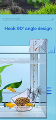 Aquarium Acrylic Feeding tube Anti-stuck fish design Transparent fish feeder Suitable for a variety of fish tanks