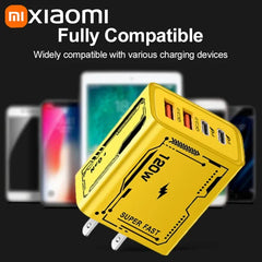 Xiaomi Original 120W Charger Ultra Fast Charging Type-C GaN Phone Charger USB-C QC 3.0 Phone Charger Adapter For iPhone Samsung