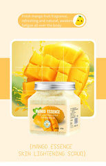 300g Big Fruit Body Scrub Suitable for Exfoliating, Bathing, Sea Salt, Tender and Smooth Skin, Mud Rubbing Treasure