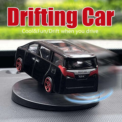 Drifting MPV Van Car Model Dashboard Ornaments Cool Fun Swing Moving Turning Interior Accessories Commercial Vehicle Decor Items