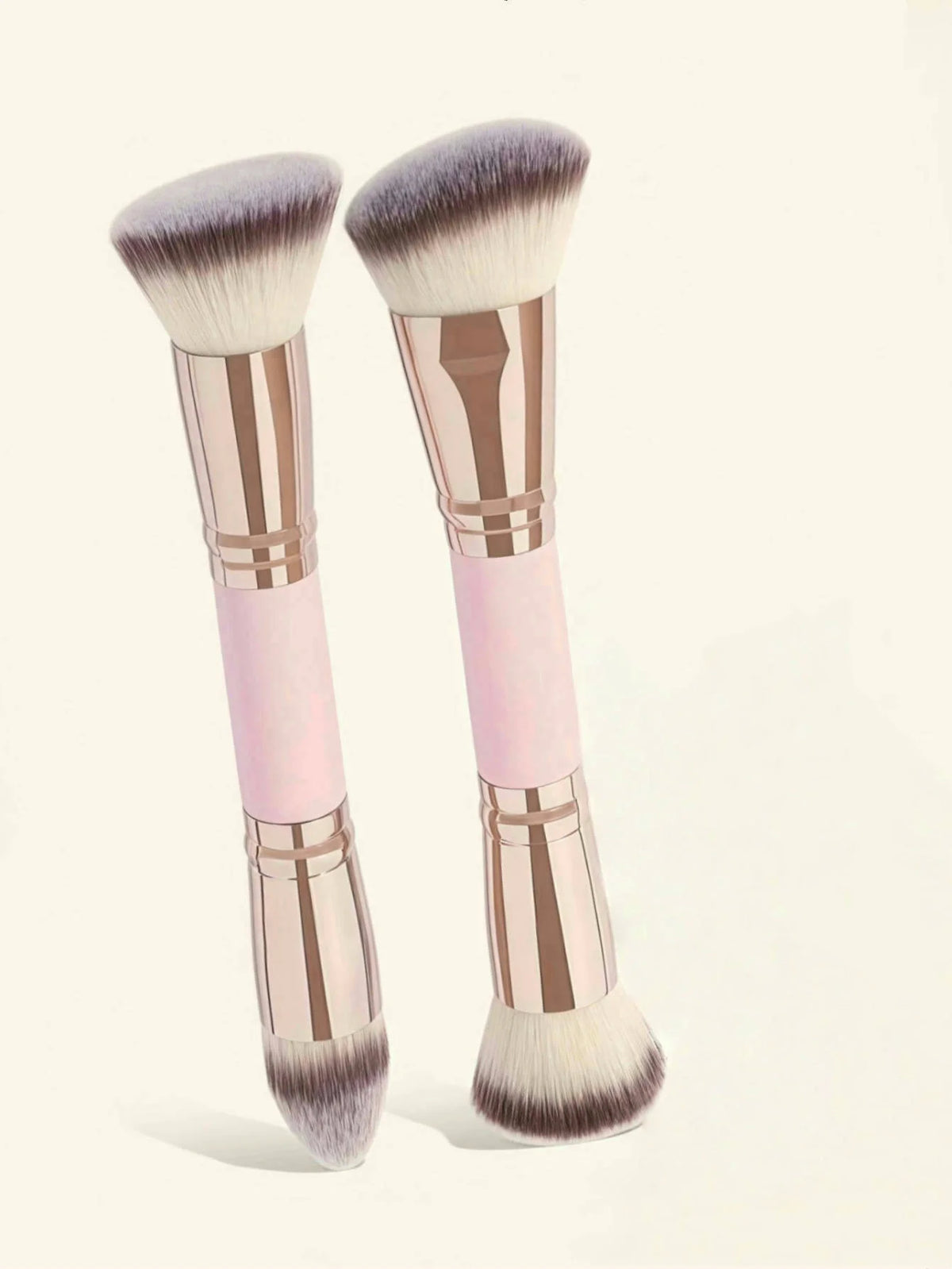 Double-Headed Foundation Brush 2 Foundation Brushes Multi-Functional Double-Headed Brush Multi-Functional Double-Headed Makeup Brush Multi-Purpose Makeup Brush Makeup Foundation Brush Contour Brush Concealer Brush