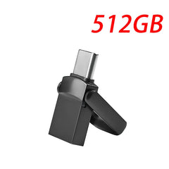 XIAOMI 2TB Metal Pendrive 2 IN 1 OTG 1TB 512GB USB Flash Drives Type C 2TB USB3.2 Pen Drive Memory Stick Type C For Cellphone PC