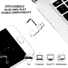 Xiaomi 2-In-1 Flash Drive Fast Speed USB3.2 Memories Type-c 8TB 16TB Pendrive 128GB 2TB High Speed Flash Disk For Computer NEW