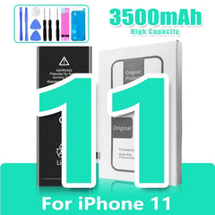 Mumzar 3500mAh high capacity battery with toolkit and packaging for iPhone 11 to 14 replacement battery