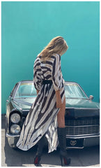 BIKINI Women Beach Dress Cover-Ups Long Stylish Tie Dye Open Front Beach Outfits Bathing Suit