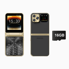SERVO i16 PRO MAX Flip Mobile Phone 4 SIM Standby Speed Dial Magic Voice Flashlight Call Recording 2G GSM Button Fold Cellphones