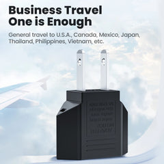 Elough 4.0mm US To EU Converter Plugs European EU To US America Travel Plug Adapter US to EU Power Adapter Electrical Plug