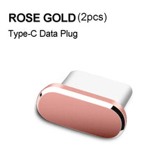 Metal Type C Dust Plugs Cellphone Anti-dust Protectors for Apple IPhone 15 Pro Max/15 Plus/15 Pro Samsung Dustplug