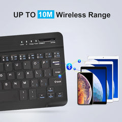 7/10inch Bluetooth Keyboard Wireless Keyboard Bluetooth Mini English Russian Keyboard Rechargeable For ipad Phone Tablet