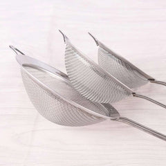Flour Strainer Mesh With Handle Diameter7/8/10/12/14/16/18/20/22cm Stainless Steel Colander Tea Sifter Kitchen Sieve Filter Tool