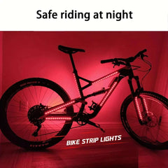 RGB Led Strip Lights for Scooter and Bicycles Safety Warning Lights, Battery Powered Lights for Night Riding Outdoor Racing