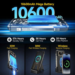 Ulefone Armor 27T 4G THERMAL BY FLIR® Rugged Phone 10600mAh Up to 24GB+256GB  6.78"FHD 120Hz Night Vision Android 14 Smartphone