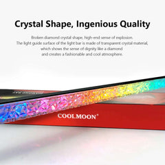 COOLMOON ARGB LED Strip Light 5V 3Pin/Small 4Pin Diamond Magnetic Colorful Atmosphere DIY Lamp Bar for PC Computer Case Chassis