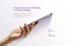هاتف OUKITEL P1 الذكي فائق النحافة - Android 14 Helio G99 شاشة AMOLED مقاس 6.7 بوصة وتردد 120 هرتز وذاكرة وصول عشوائي (RAM) سعة 8 جيجابايت وذاكرة قراءة فقط (ROM) سعة 256 جيجابايت وكاميرا بدقة 50 ميجابكسل وبطارية 5150 مللي أمبير في الساعة وتقنية NFC