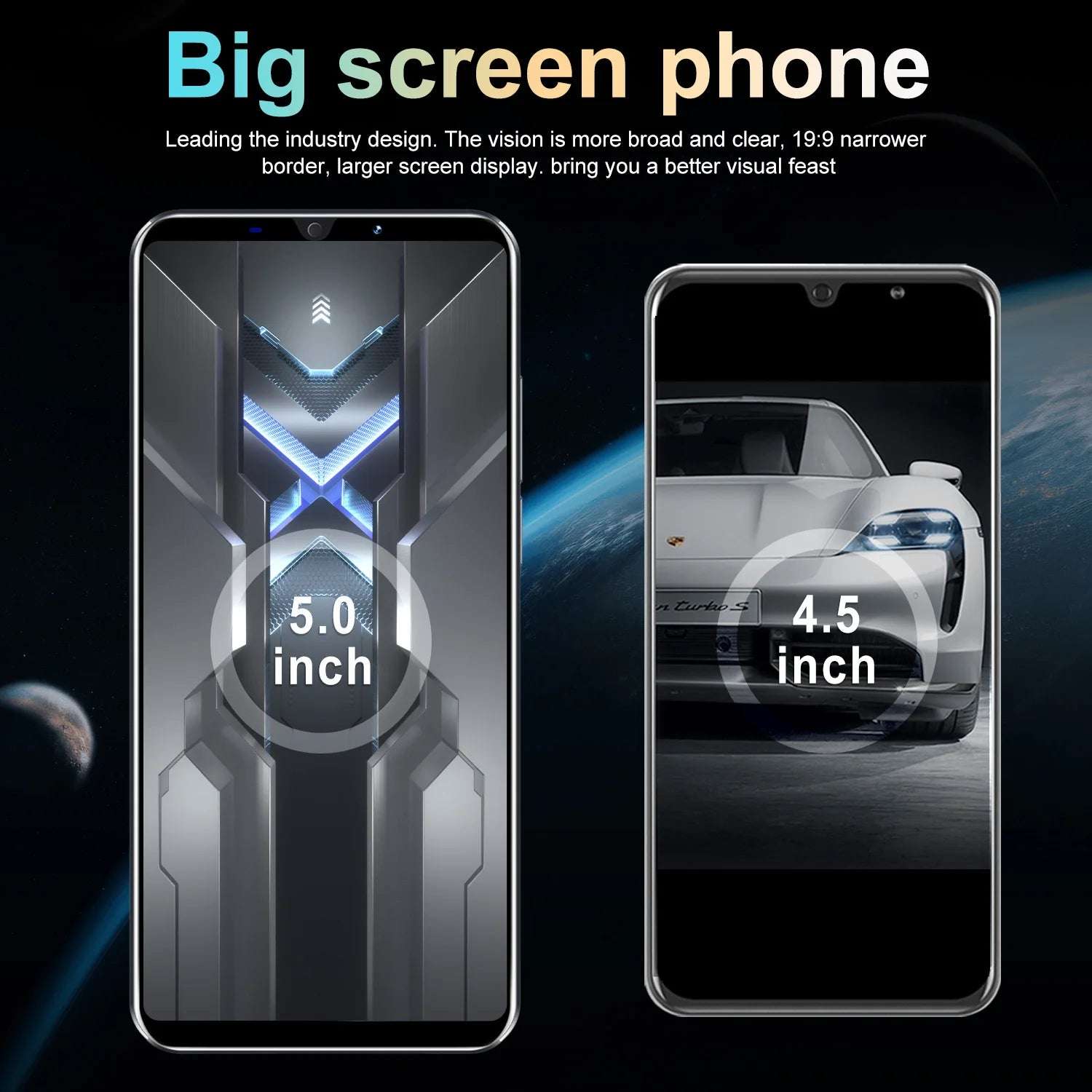 XS22 Smartphone Android 5.0 inch 3+32GB ROM 5+13MP Camera Mobile phones 3500mah Battery Dual Sim Cellphone