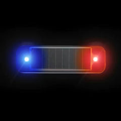 مصباح تحذير صغير LED يعمل بالطاقة الشمسية للسيارة، إنذار ليلي لاسلكي مضاد للسرقة، مصباح تحذير وامض وهمي