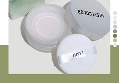 Exquisite clear honey powder loose powder matte finish lasting waterproof, sweat-proof, non-peeling makeup fixing loose powder