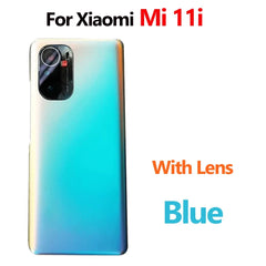 For Xiaomi Mi 11i Mi 11X Pro Battery Back Cover 3D Glass Panel Rear Door Mi11i Glass Housing Case Adhesive With Camera Lens