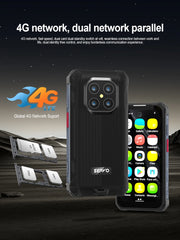 SERVO TANK500 IP68 هاتف ذكي صغير مقاوم للماء 4G LTE Android 12 RAM 6GB ROM 128GB PTT Network Intercom هواتف ذكية صغيرة متينة