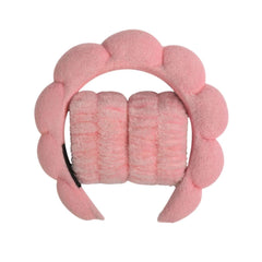3 件套时尚 Microfiber Washing Wristbands Scrunchies Puffy Headband Spa Bubble Headband for Washing Face Makeup Shower Skincare